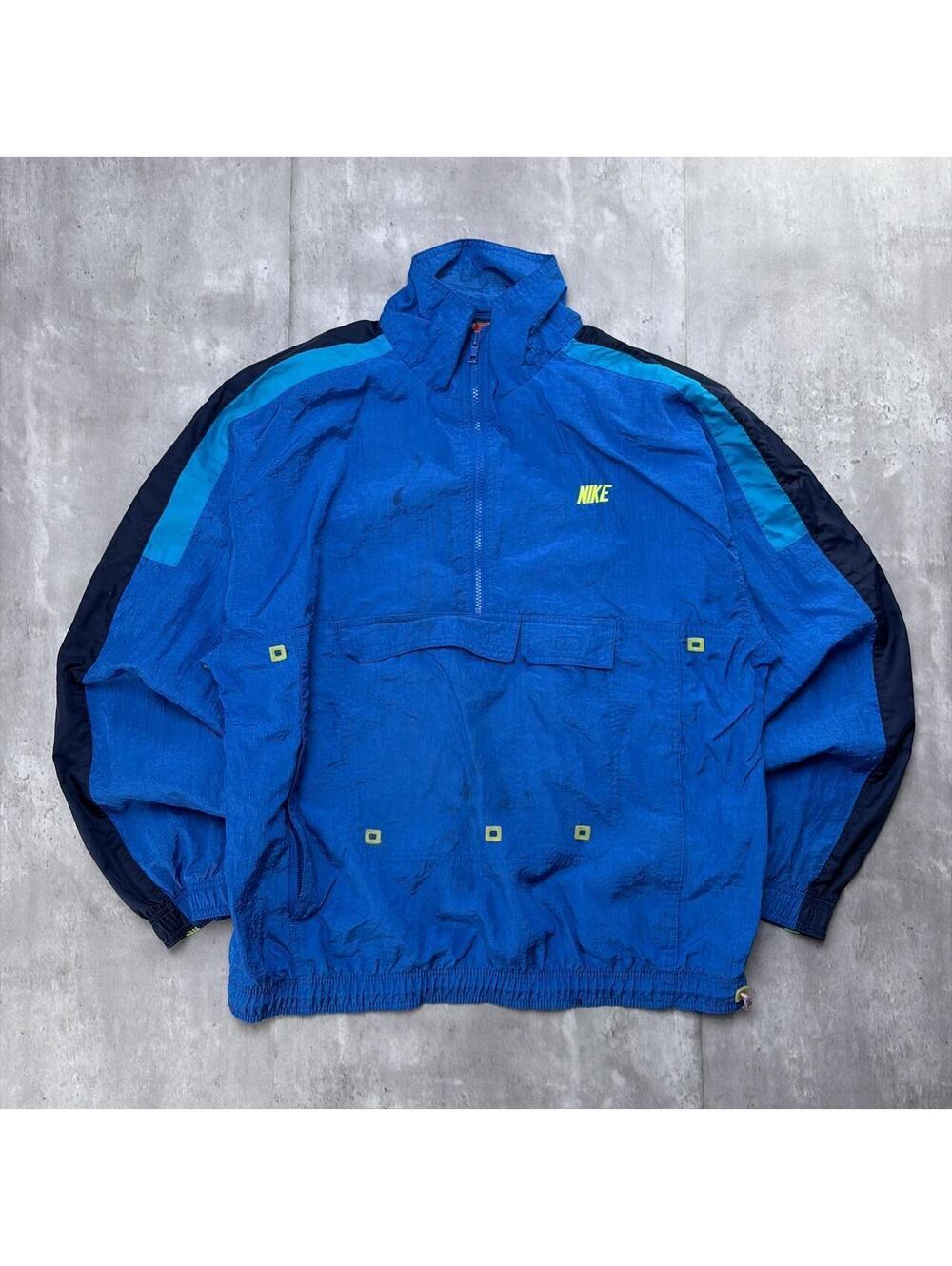 Vintage 90’s Blue Nike Swoosh Windbreaker Jacket